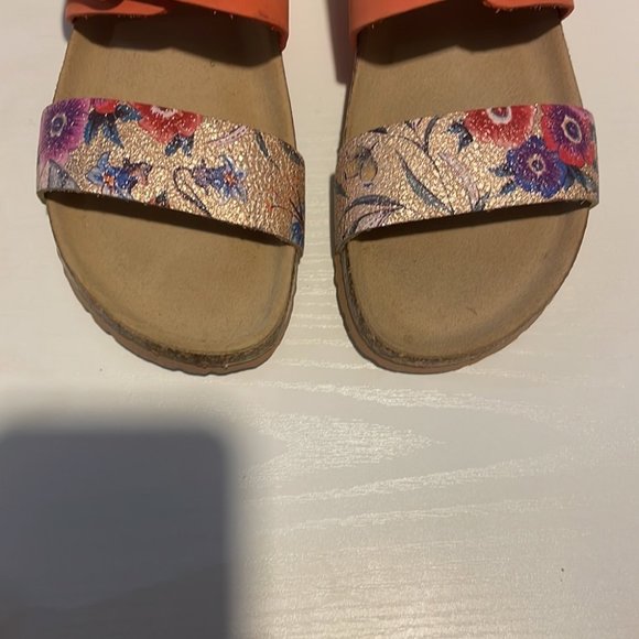 Bos & Co - LAPO in Mandarin made in Italy arch support  cork sandal wedge sz 10 - Picture 3 of 10